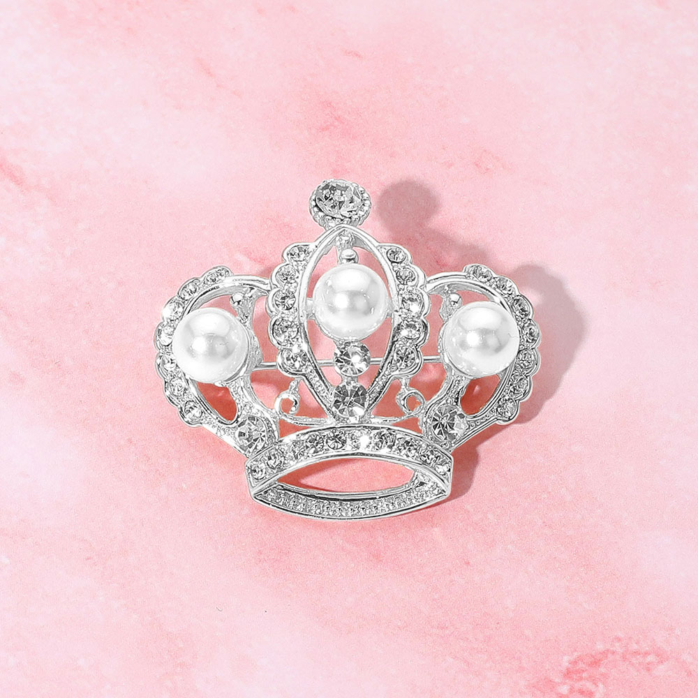 Crowned in Pearls Brooch