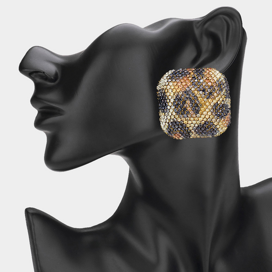 Leopard Luxe Studs