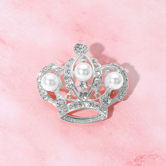 Crowned in Pearls Brooch