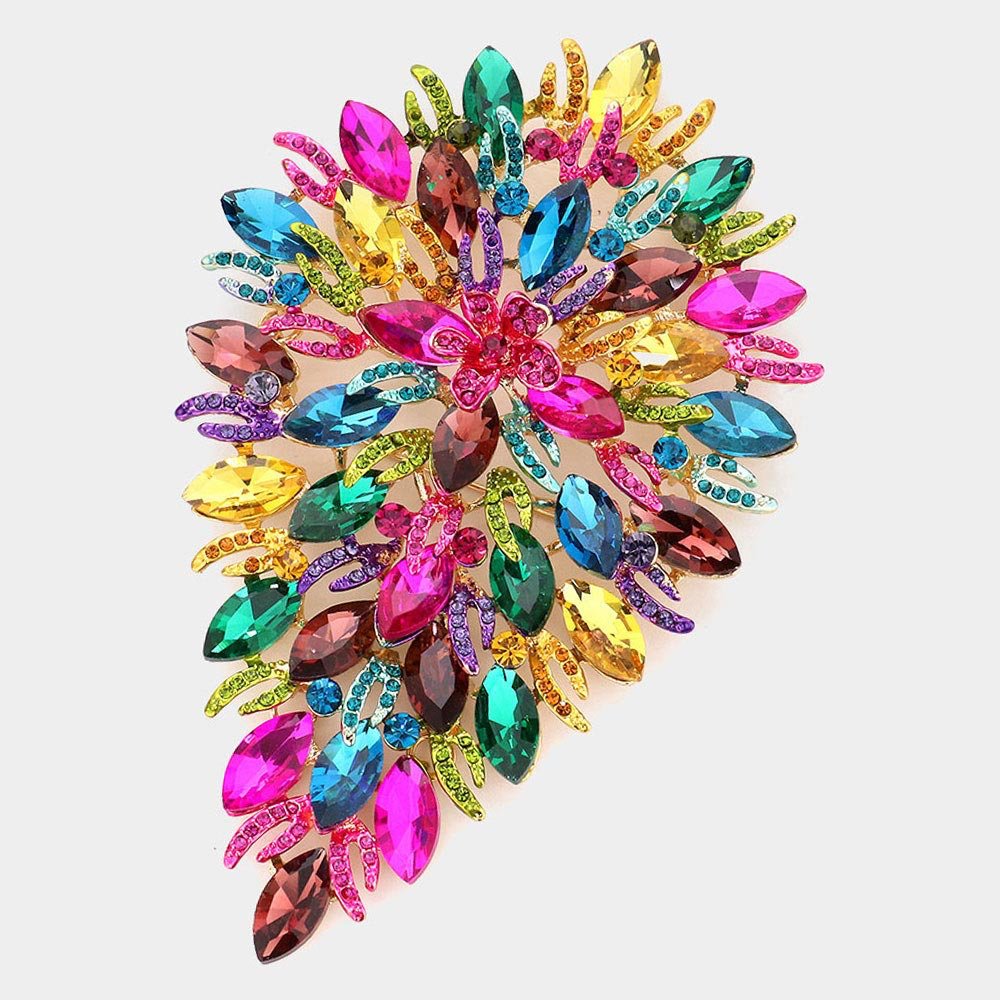 Color Burst Queen Brooch